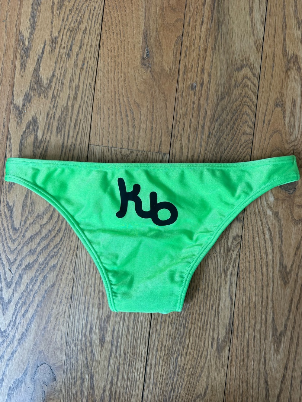 Kauai bikini green shimmery mid coverage bikini bottoms